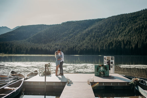 The Yes Girls, The Box Sock, Vail Proposal, Vail CO, Colorado Proposal, Canoe Proposal, Piney River Ranch