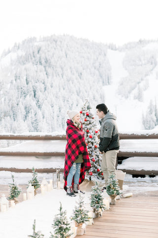 romantic winter proposal