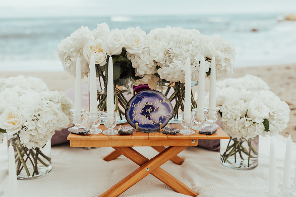 geode proposal at the beach