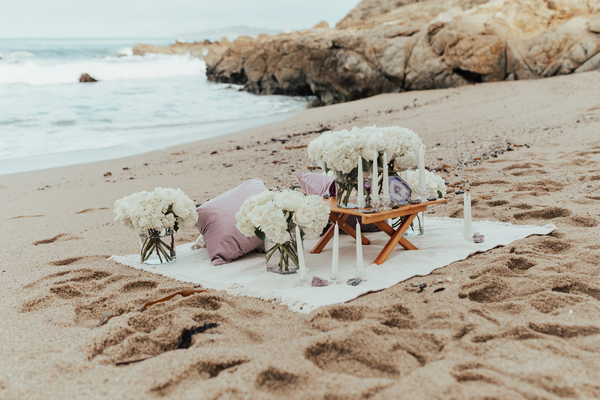 geode proposal at the beach