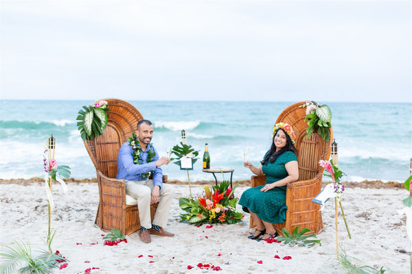Florida proposal, beach proposal, ocean proposal, Polynesian proposal, tropical proposal, boho proposal, the yes girls events, proposal planners, the box sock, thin ring box, pocket sock, hidden engagement ring box 