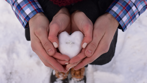 Proposal in the snow