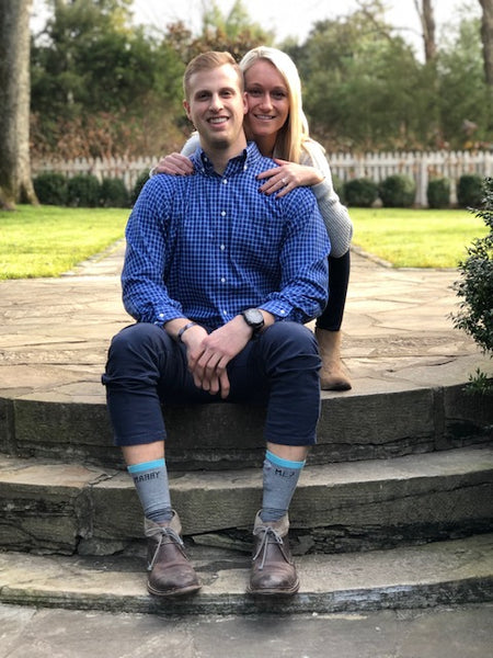 thin ring box, slim ring box, slim engagement ring box, thin engagement ring box, Marry Me Sock, pocket sock, Belle Meade proposal, TN proposal