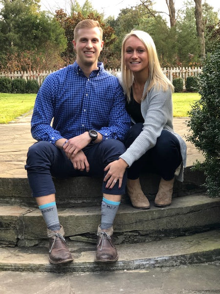 thin ring box, slim ring box, slim engagement ring box, thin engagement ring box, Marry Me Sock, pocket sock, Belle Meade proposal, TN proposal