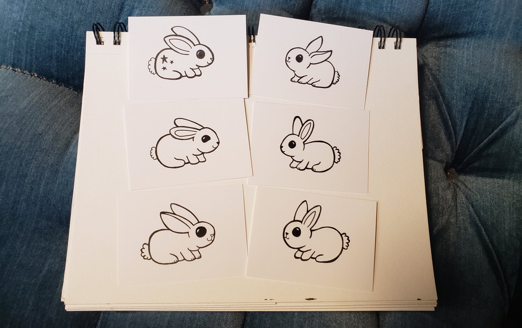 plot bunny outlines
