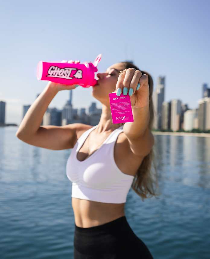 GHOST® Protein Shaker Bottle - Warrior Pink BCRF: GET A SHAKER