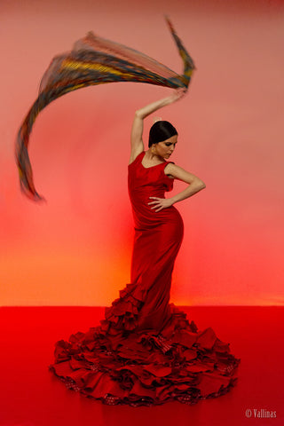 Flamenca Sara Martin en rojo