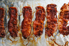 baked bacon slices 