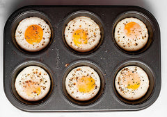 Baked eggs in a muffin tin an easy brunch and breakfast dish