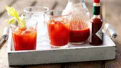 bloody mary cocktail with celery