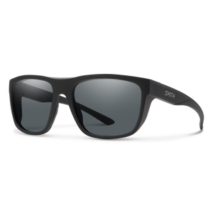 Smith Barra Sunglasses-Matte Black/Polarized Gray