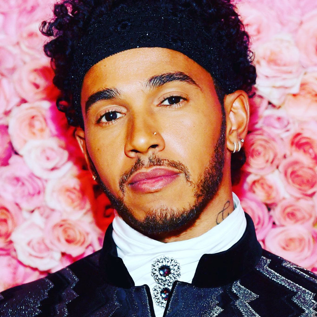 Lewis Hamilton rocks Alex Soldier’s custom-made Astra pins at the 2019 Met Gala