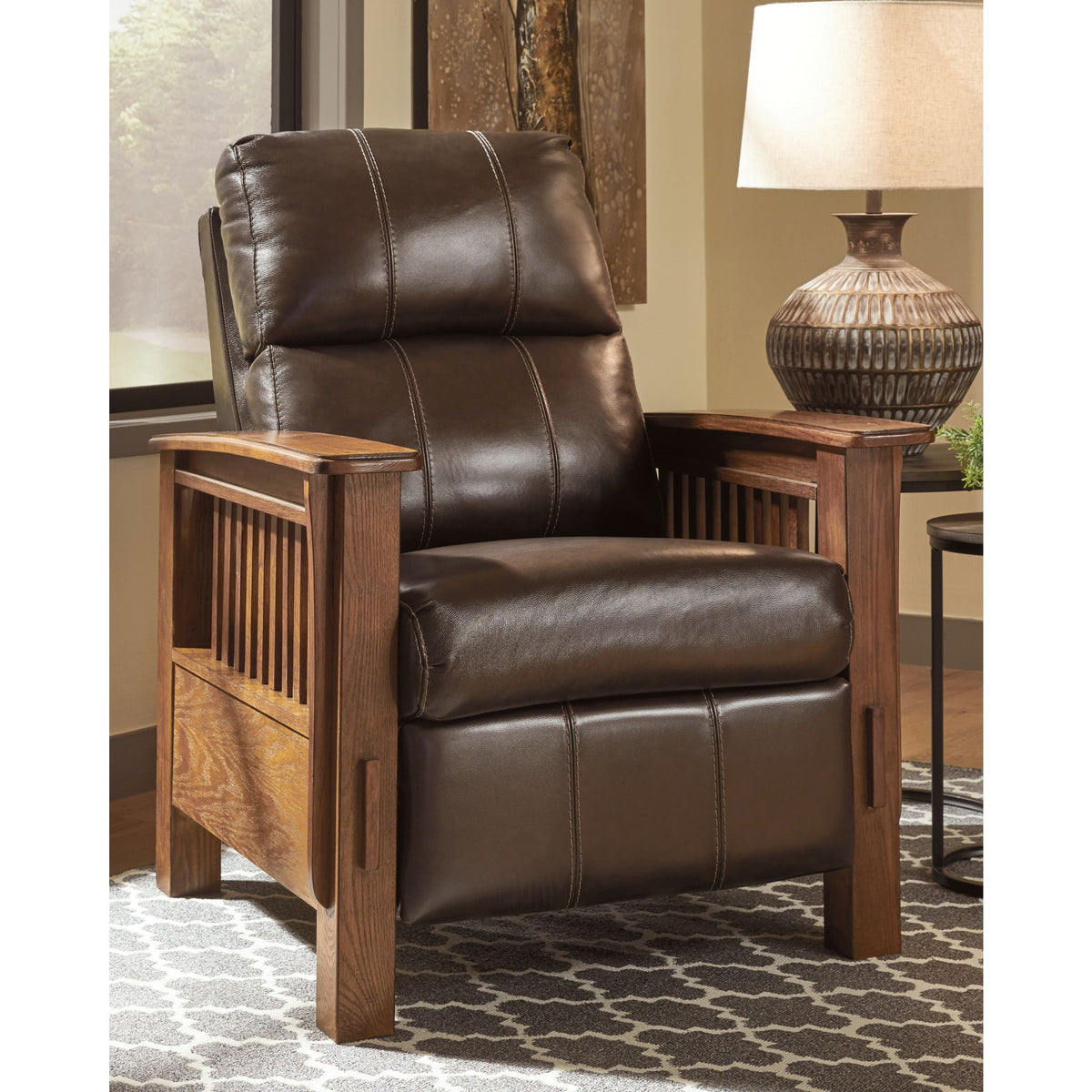 ashley santa fe high leg recliner