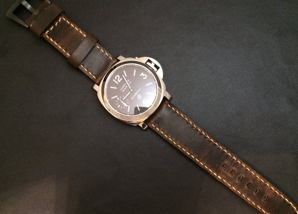 panerai marina, leather watch band for panerai marina, leather watch strap Panerai marina 