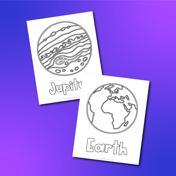 Planet Coloring Pages For Kids – Simple Everyday Mom