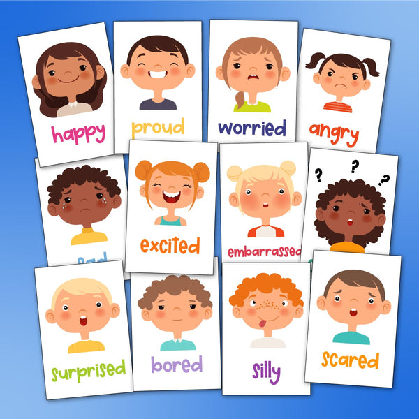 Emotions Flashcards Simple Everyday Mom