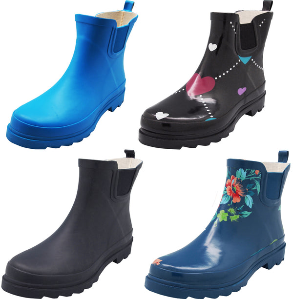 ankle high rain boots