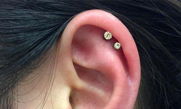 triple helix piercing infection