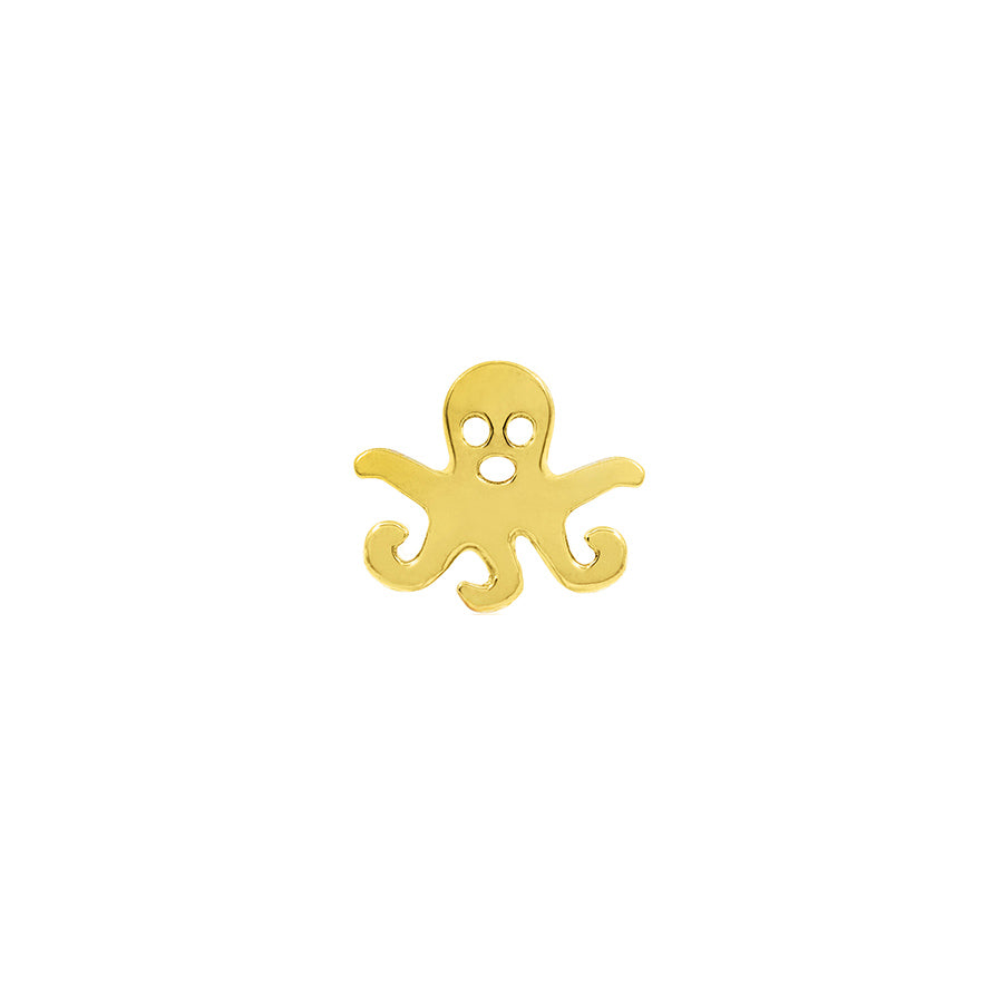 Octopus in 14k Gold by Junipurr