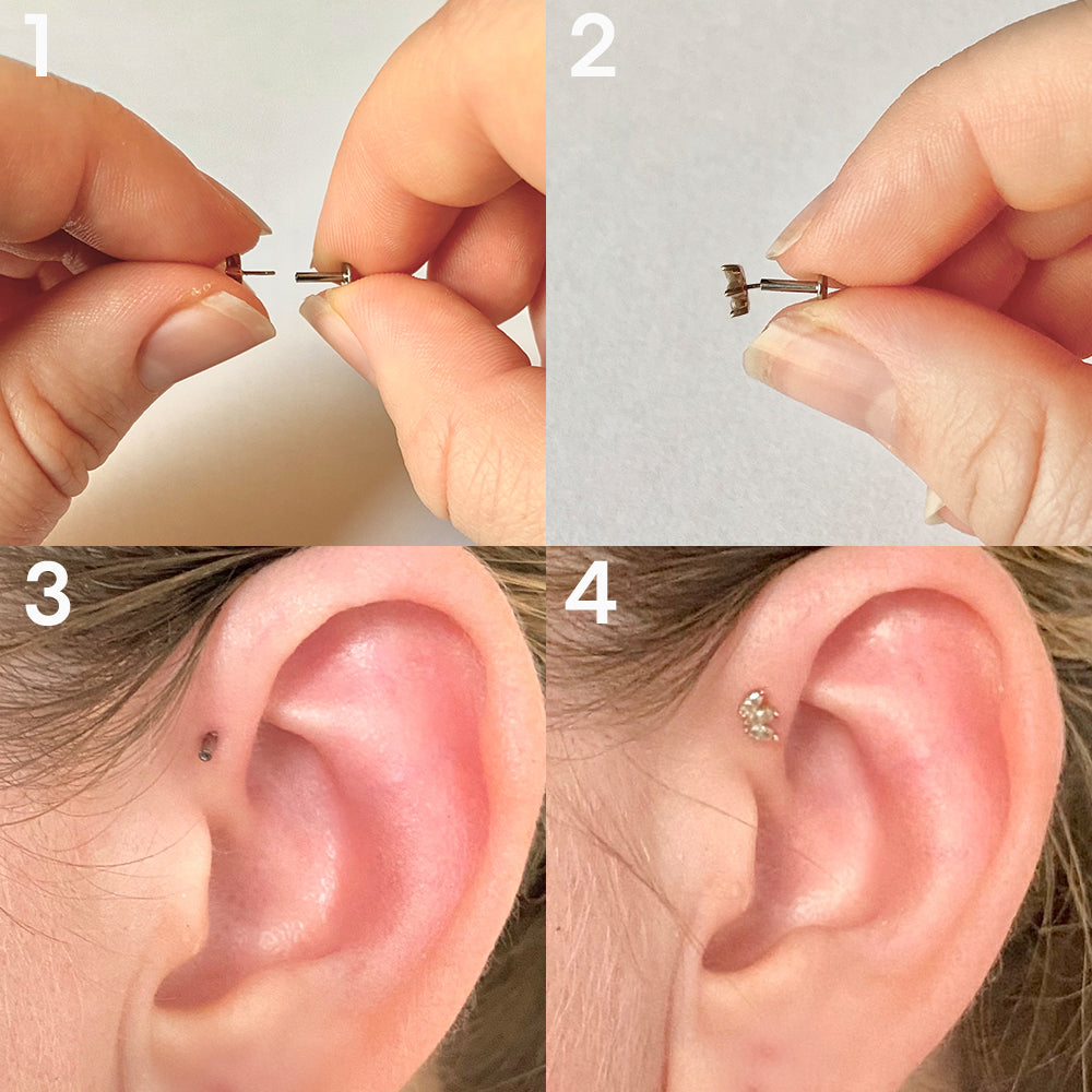 Morganite Swarovski Prong in Titanium by Neometal