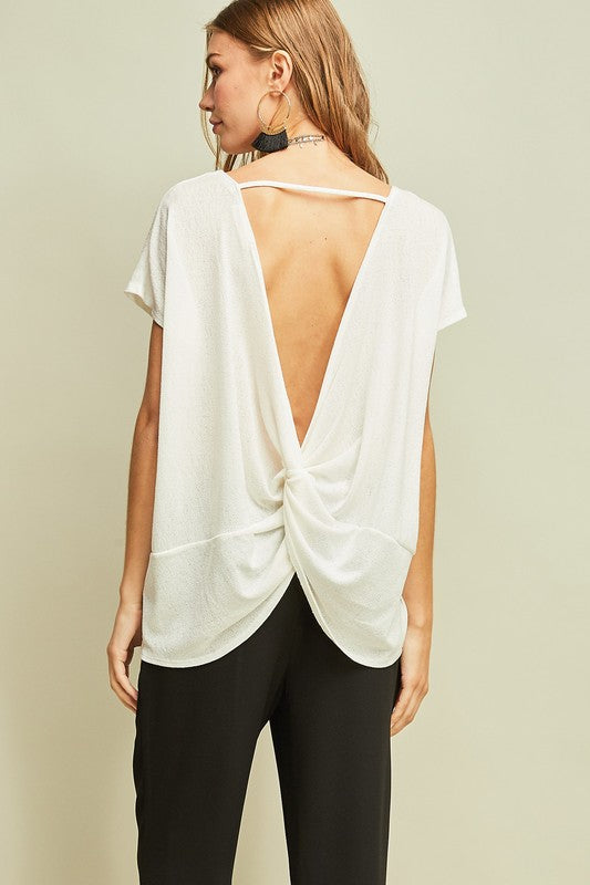 Cross-Over Open Back Top