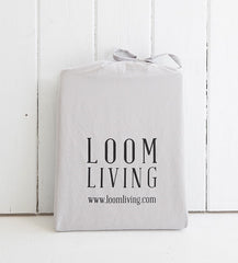 grey BAMBOO COTTON pillowslips pillowcase pairs LOOM LIVING packaging