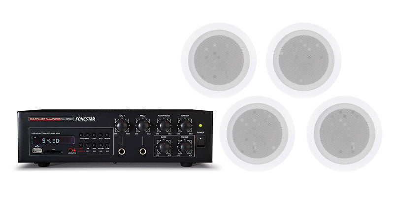 Audio Kit 30w Usb Sd Mp3 In Ceiling Speakers