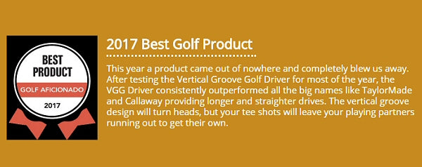 Vertical Groove Golf Driver wins 2017 Best Product award @vertgroovegolf