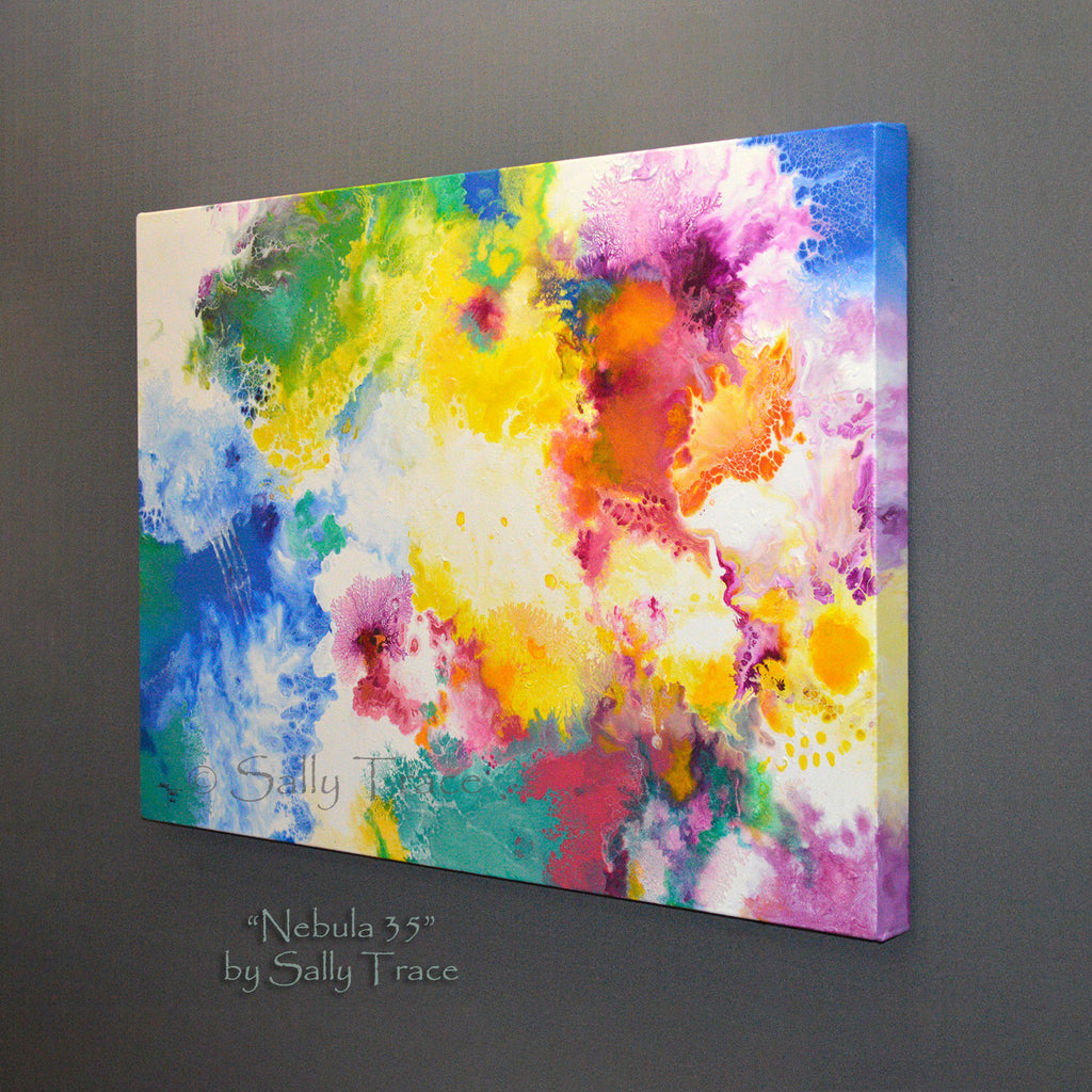 abstract painting for sale "Nebula 35" by Sally Trace