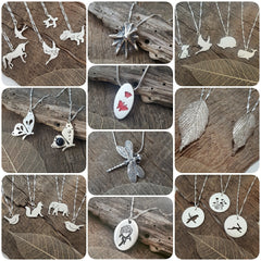 Handmade Sterling and fine silver pendants