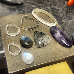 Sterling silver Gemstone pendants