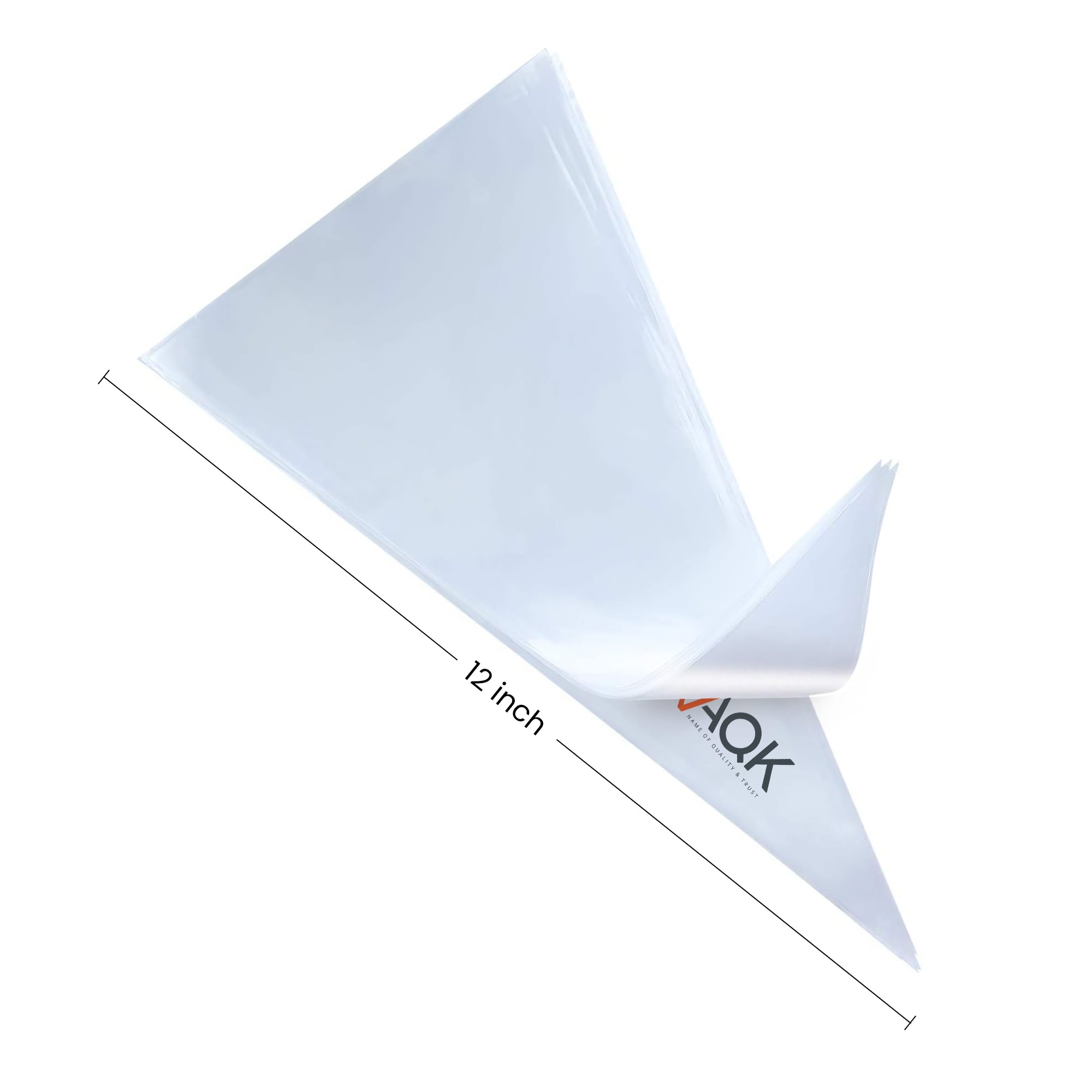 100 Pcs Disposable Plastic Bags (12-inch)