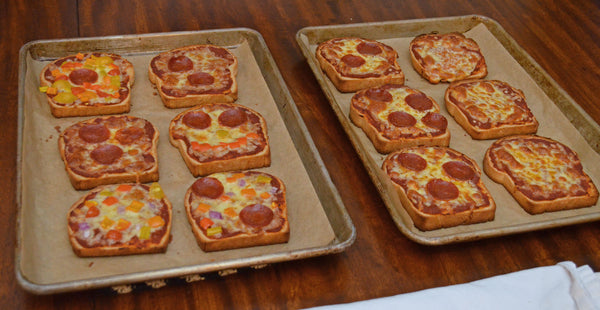 Baked Father Time Pizza Toast