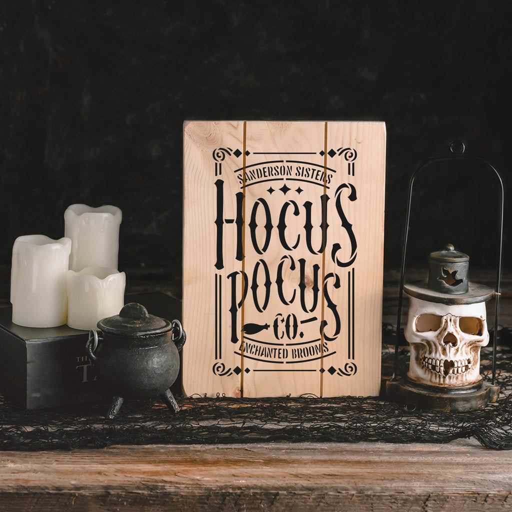 Hocus Pocus Co Stencil | Stencil Revolution