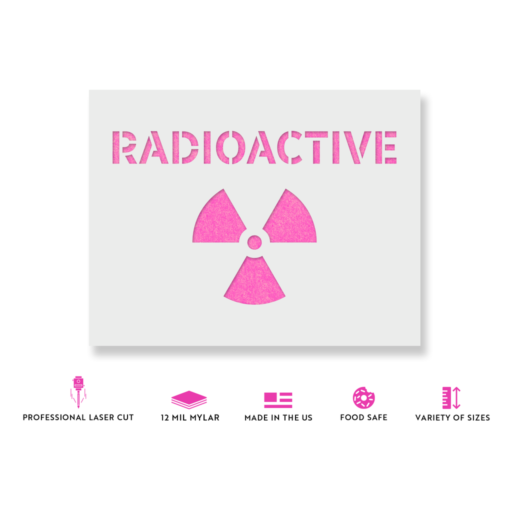 Radioactive Symbol Stencil