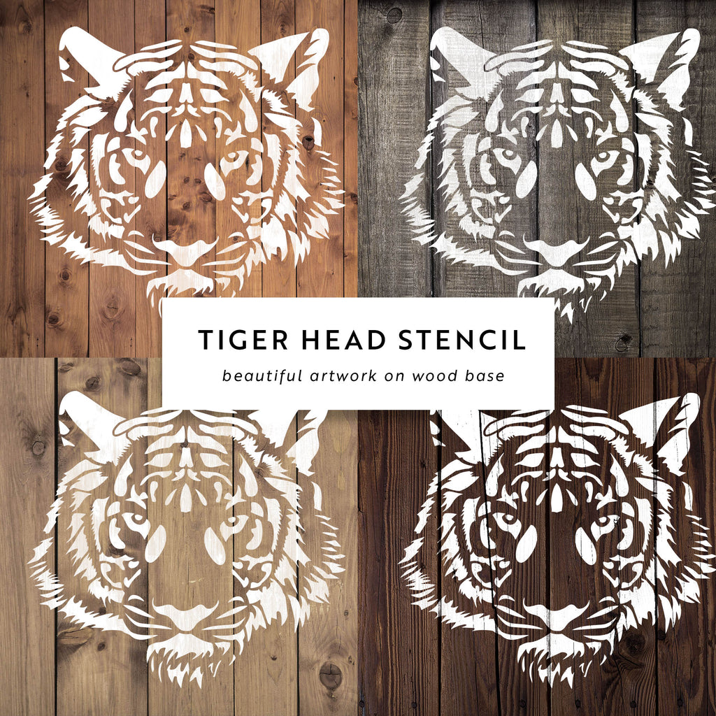 Tiger Stencil Stencil For Creating A Tiger Design Stencil Revolution 2044
