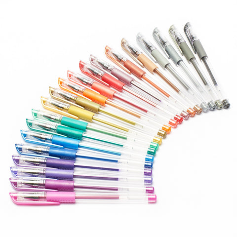 rainbow ink gel pens