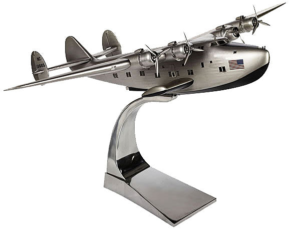 Boeing 314 Dixie Clipper Airplane Model With Metal Desk Stand By