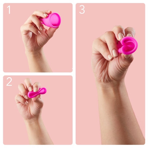 Peachlife Menstrual Cup Folding Techniques: C-Fold