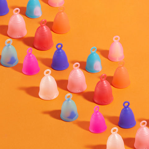 Peachlife Menstrual Cups with Ring Handle for Easy Removal - 9 Versions