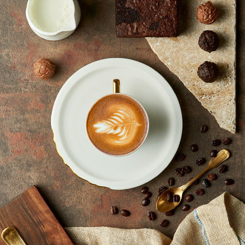 coffee cups with white saucer