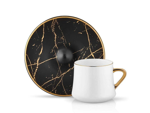 Black Marble Coffee Cup