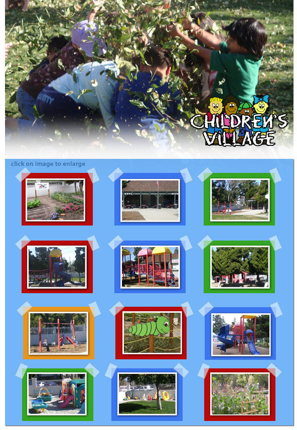 children's village playground with kids