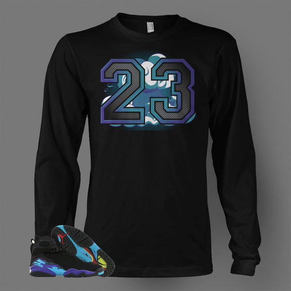 aqua 8 jordan shirt