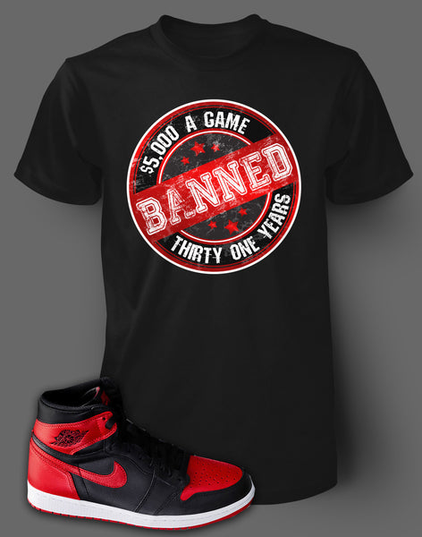 jordan 1 banned shirt