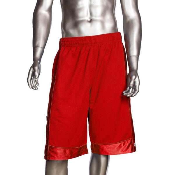 mens red basketball shorts