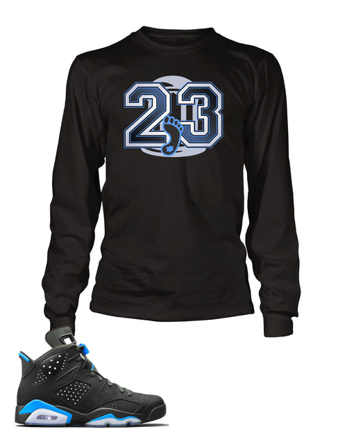 UNC Graphic T Shirt to Match Retro Air Jordan 6 Shoe