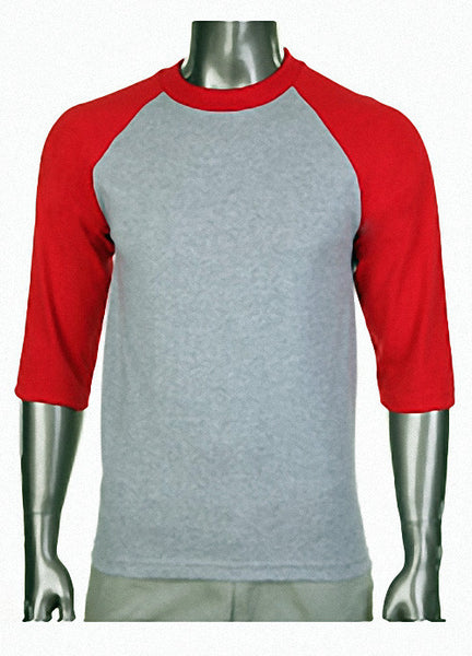 red baseball t shirt