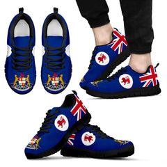 Tasmania Islands- Tasmania flag and coat of arms sneaker (shoes) NN8