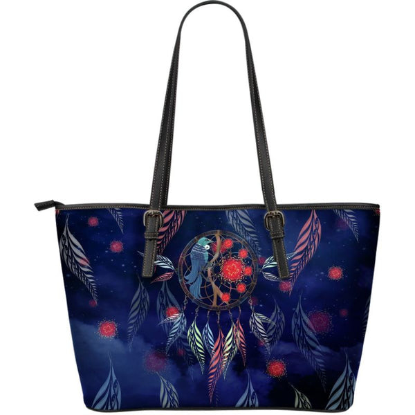 New Zealand Tui Dreamcatcher Large Leather Tote Bag K5 |Bags| Love The World – LoveTheWorld